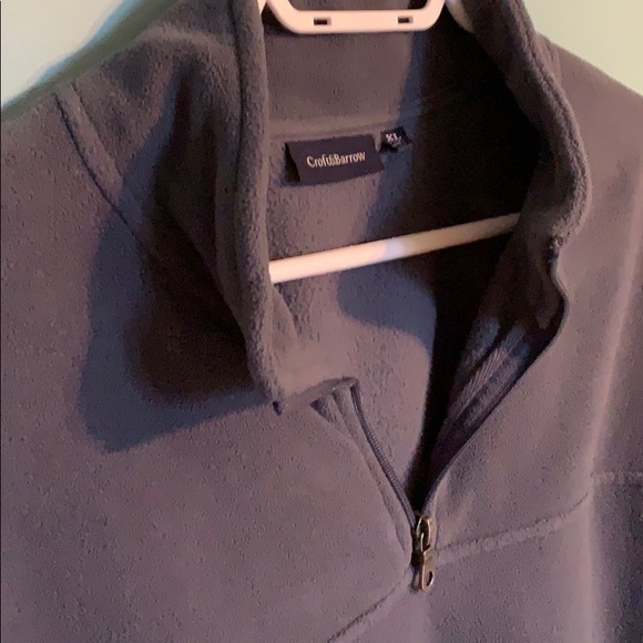 CROFTS & BURROW blue zip-up sweater! - Picture 3 of 3